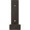 Ekena Millwork Steel Hanging Shelf Bracket, Hammered Dark Bronze 2"W x 12"D x 7"H BKTM02X12X07HSHDB - alternate 8